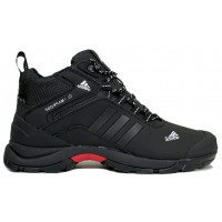 Ботинки Adidas Terrex Climaproof High Black White с мехом